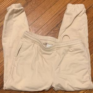 H&M tan sweatpants